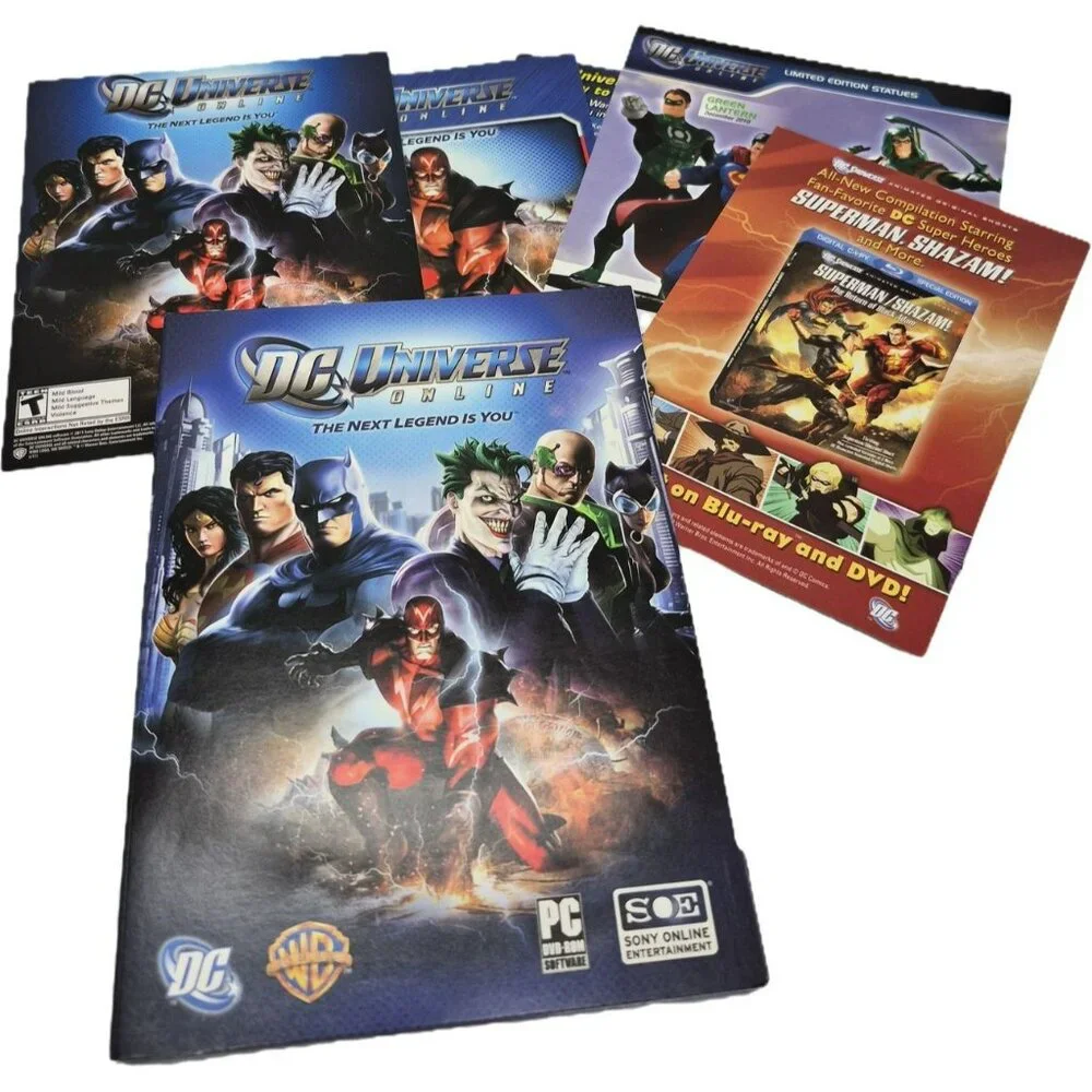 Warner Brothers SOE DC Universe Online PC DVD Rom Game Rated T